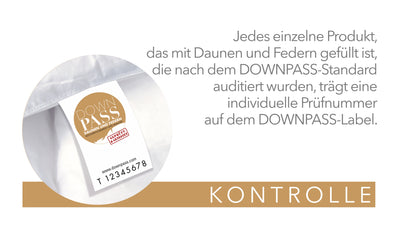 Daunenbettdecke Spessarttraum Bronze, 90 % Daunen / 10 % Federn